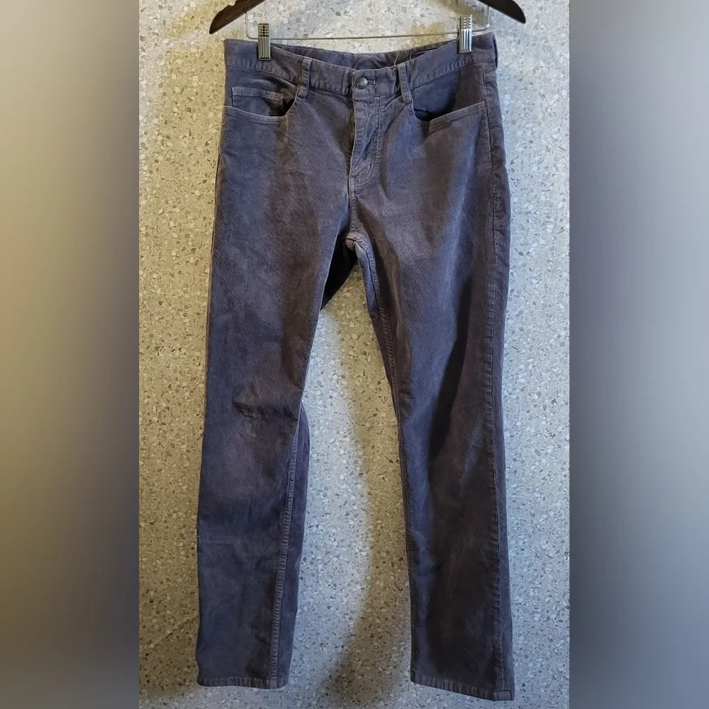 Vineyard Vines Men's Charcoal‎ Gray Cordouroy Pants, Size 30x32